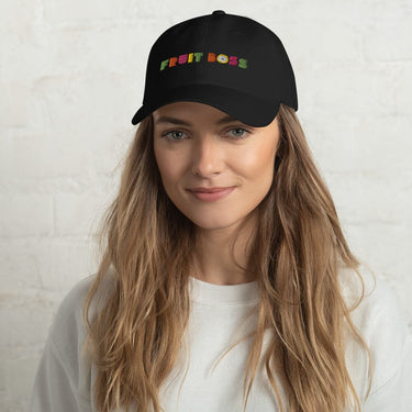 TropiBoss Dad Hat Tropical Fruit Box Black